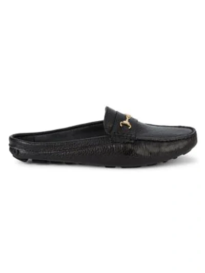 Saks Fifth Avenue Slip-on Leather Mules In Black