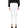 Frame Le High Skinny High-rise Skinny Jeans In Off-wht