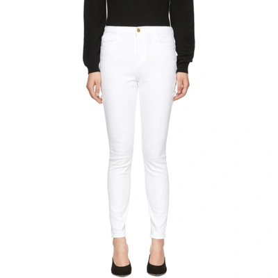 Frame Le High Skinny High-rise Skinny Jeans In White