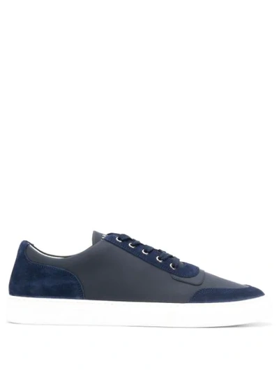 Harrys Of London Smooth Panel Sneakers In Blue