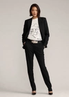 Polo Ralph Lauren Sydney Wool & Silk Tuxedo Trousers In Black