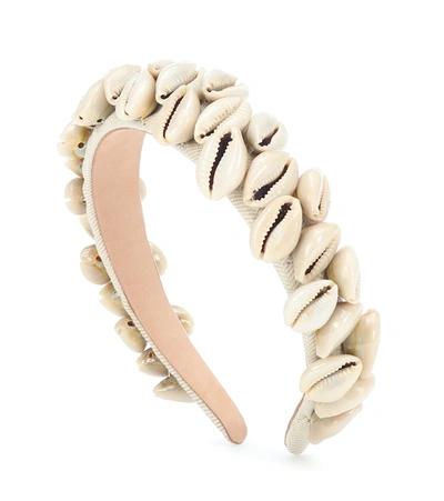 Loewe Paula's Ibiza Embellished Headband In Beige