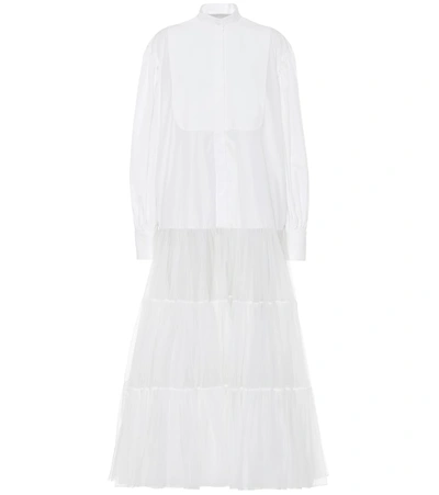 Valentino Silk Maxi Dress In White