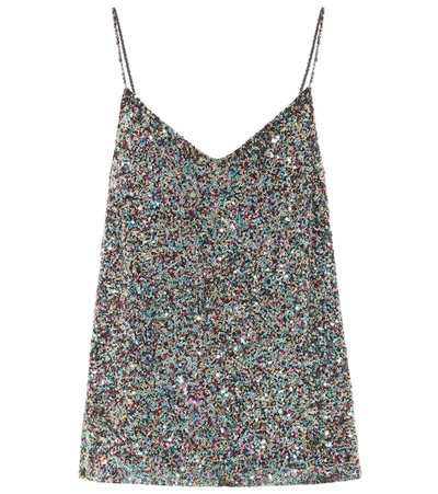 Dries Van Noten Sequined Camisole In Multicoloured