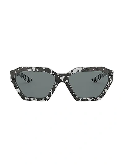 Prada Women's Millennials 57mm Geometric Sunglasses In Camouflage Black