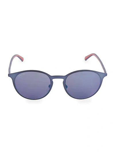 Gucci 52mm Round Sunglasses In Purple