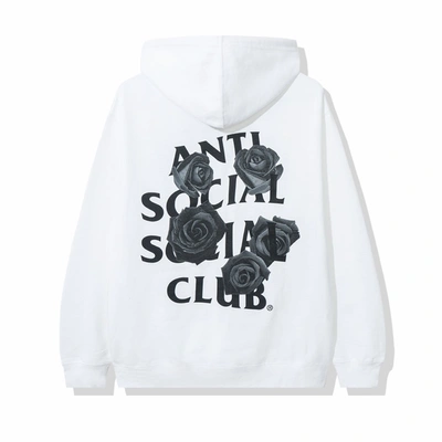 Pre-owned Anti Social Social Club  Bat Emoji Hoodie White