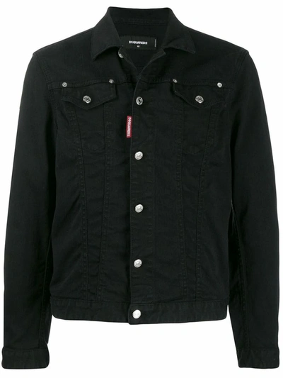 Dsquared2 Men's Black Cotton Jacket