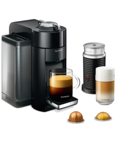 Nespresso Vertuo Coffee And Espresso Machine By De'longhi, With Aeroccino Milk Frother In Black