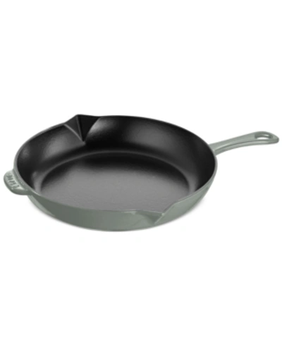 Staub Enameled Cast Iron 12" Fry Pan In Graphite Grey