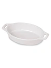 Staub 11" Oval Stoneware Baking Dish In White