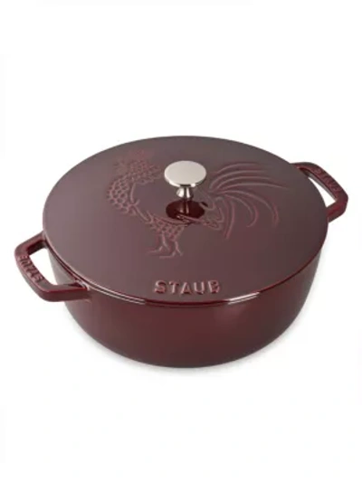 Staub 3.75-qt. Essential French Oven Rooster With Lid, Grenadine In Red