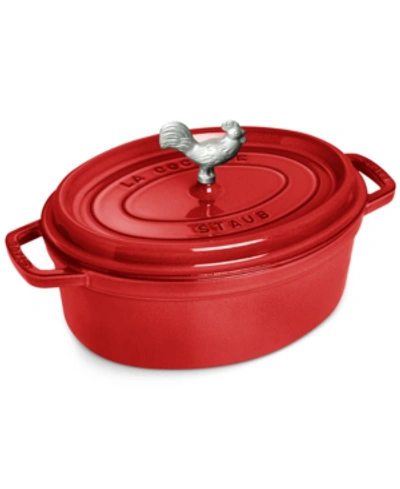 Staub Enameled Cast Iron 5.75-qt. Cast Iron Coq Au Vin Cocotte In Cherry