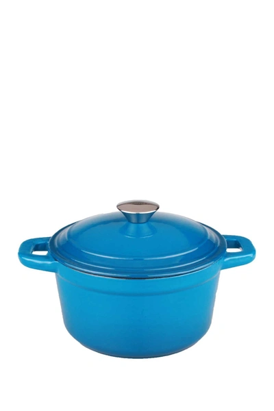 Berghoff Neo 7-quart Cast Iron Oval Covered Blue Casserole