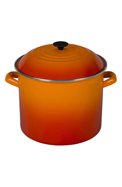 Le Creuset 16-quart Enameled Steel Stockpot In Flame