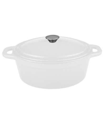 Berghoff Neo Collection Cast Iron 8-qt. Oval Covered Casserole In White
