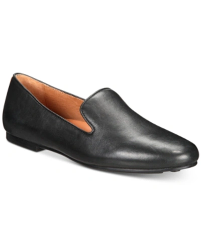 Gentle Souls By Kenneth Cole Eugene Smoking Flats Women's Shoes In Black