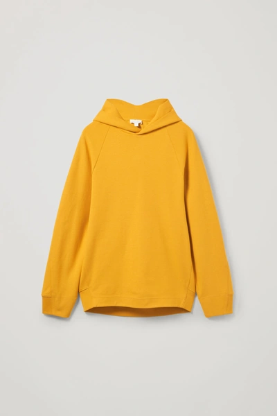 Cos Cocoon Fit Hoodie In Yellow