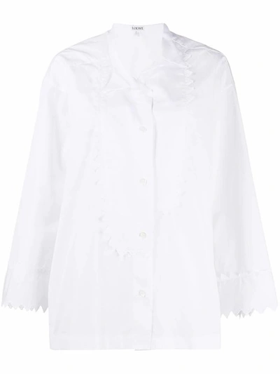 Loewe Women's White Cotton Blouse