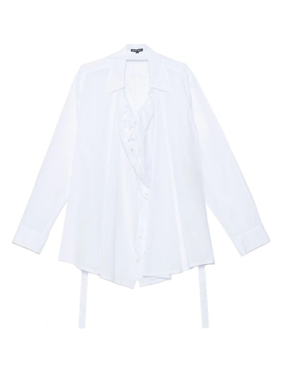 Ann Demeulemeester Women's White Cotton Shirt
