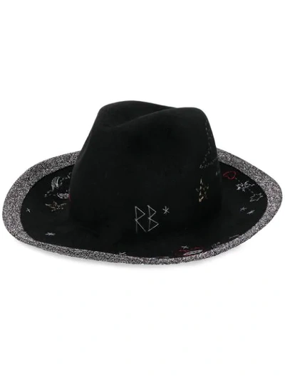 Ruslan Baginskiy Felt Wide Brimmed Hat In Black