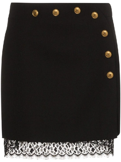 Givenchy Women's Black Wool Skirt
