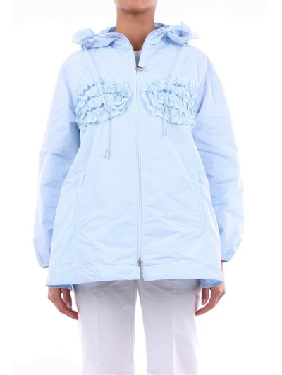 Moncler Women's 1a70000c0505celeste Light Blue Polyester Outerwear Jacket