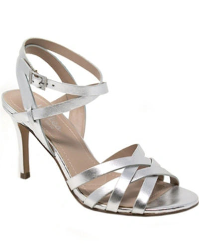 Charles By Charles David Hippy Strappy Dress Sandals Women's Shoes In Silver-tone