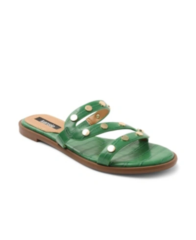 Kensie Malania Slide Sandal In Green