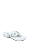 Minnetonka Women's Silverthorne Prism Thong Sandals Women's Shoes In White