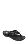 Minnetonka Women's Silverthorne Prism Thong Sandals Women's Shoes In Black