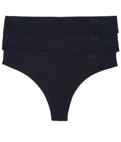 Under Armour Women's Pure Stretch Thong 3pack In Black