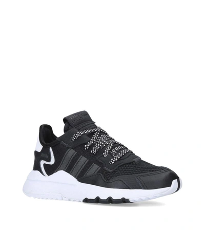 Adidas Originals Nite Jogger Sneaker In Black And White In Multi