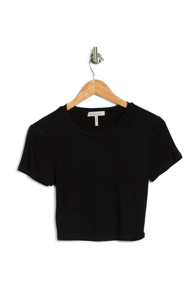 Bcbgeneration Baby Cropped Tee In Black