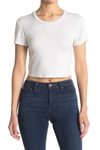 Bcbgeneration Baby Cropped Knit Top In Optic White