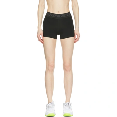 Nike Pro Women's Dri-fit Shorts In Black,pure Platinum