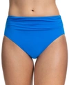Profile By Gottex Tutti Frutti Ruched Bikini Bottoms Women's Swimsuit In Royal