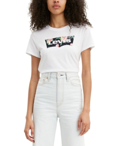 LEVI'S WOMEN'S COTTON BATWING PERFECT GRAPHIC LOGO T-SHIRT 