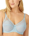 Wacoal Retro Chic Full-figure Underwire Bra 855186, Up To I Cup In Cashmere Blue