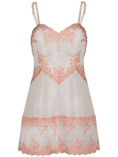 Wacoal Embrace Lace Chemise Nightgown 814191 In Dew/pink Coral