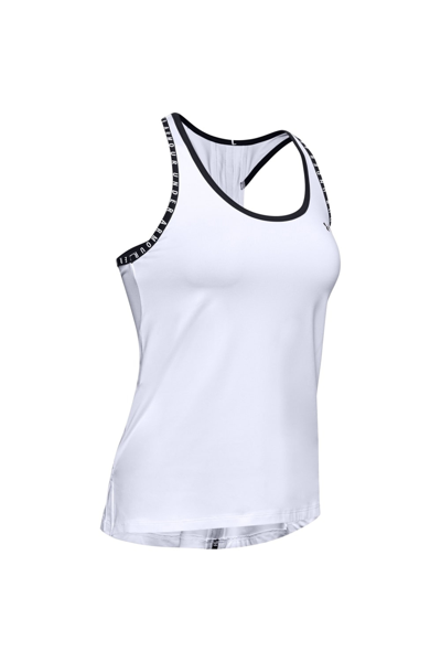 Under Armour Knockout Tank In White/black