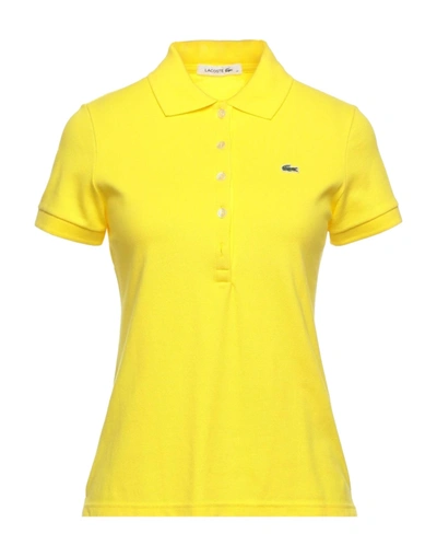 Lacoste Short Sleeve Classic Fit Polo Shirt In Yellow