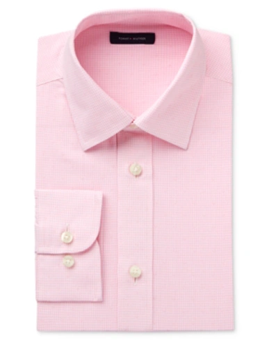 Tommy Hilfiger Kids' Long-sleeve Button-up Shirt, Big Boys In Pink