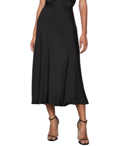 Bcbgmaxazria Flounce Midi Skirt In Black