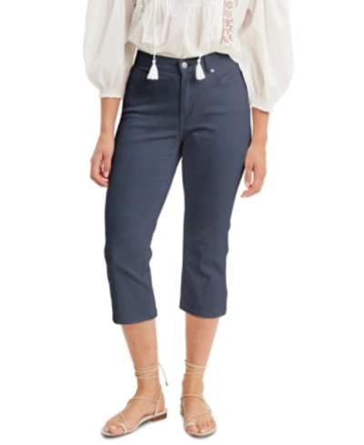 Levi's Cropped Mid-rise Jeans In Nightfall Navy