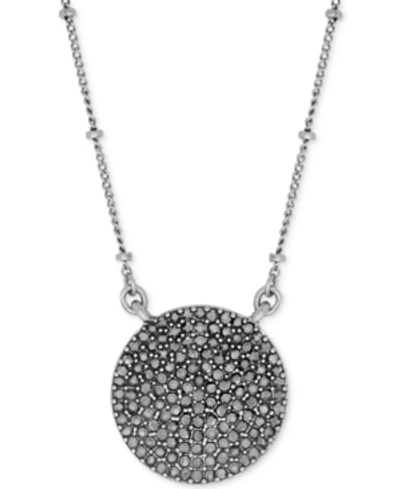 Lucky Brand Silver-tone Carded Pave Necklace