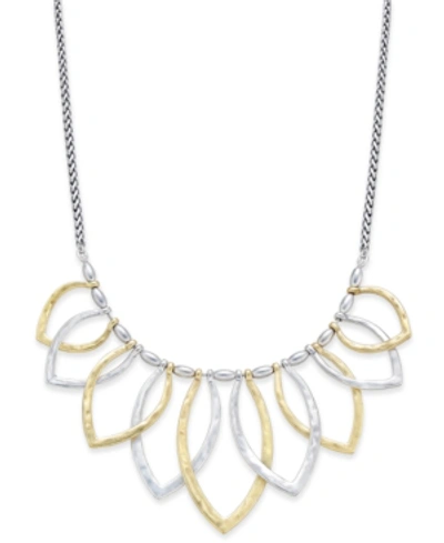 Lucky Brand Two-tone Petal Statement Necklace