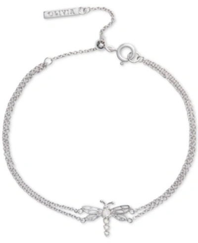 Olivia Burton Kids' Dancing Dragonfly Chain Bracelet In Silver