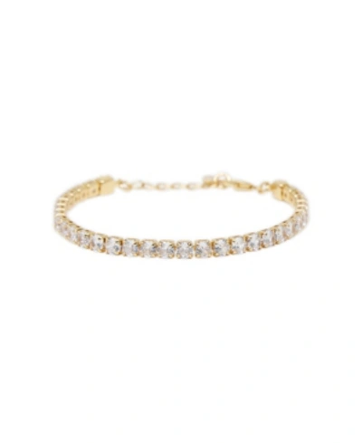 Ettika Giselle Sparkle Crystal 18k Gold Plated Bracelet