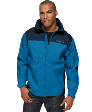 columbia navy blue rain jacket